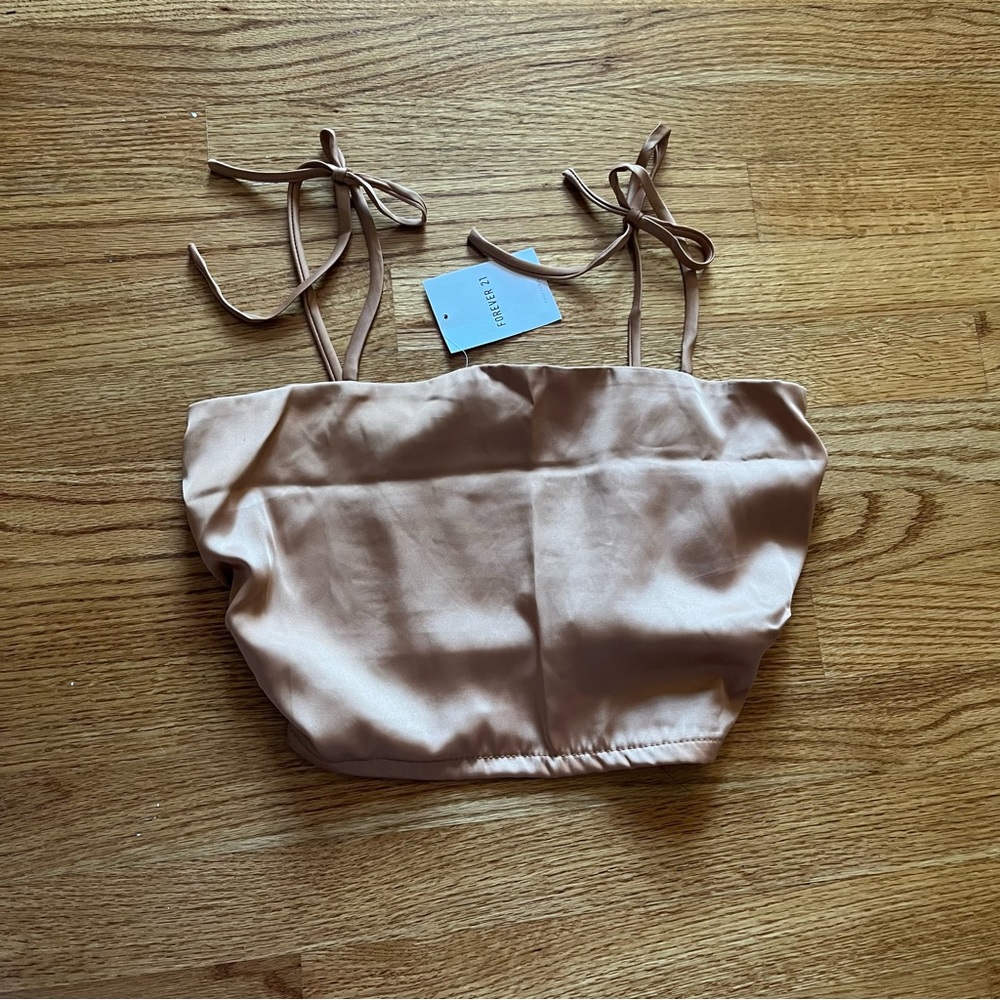 Forever 21 Satin Cami Crop Top
